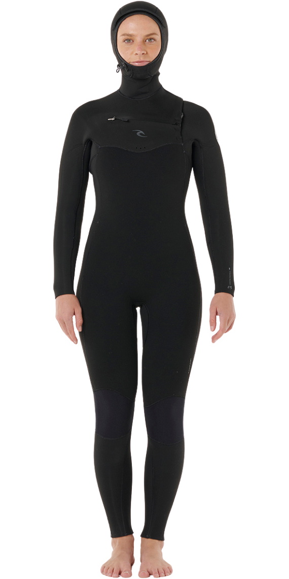 2026 Rip Curl Womens Dawn Patrol 5/4mm Hooded Chest Zip Wetsuit